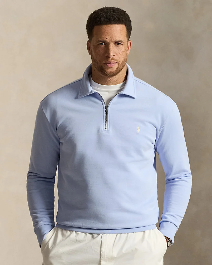 Свитшот Ralph Lauren на короткой молнии из хлопкового футера — 6