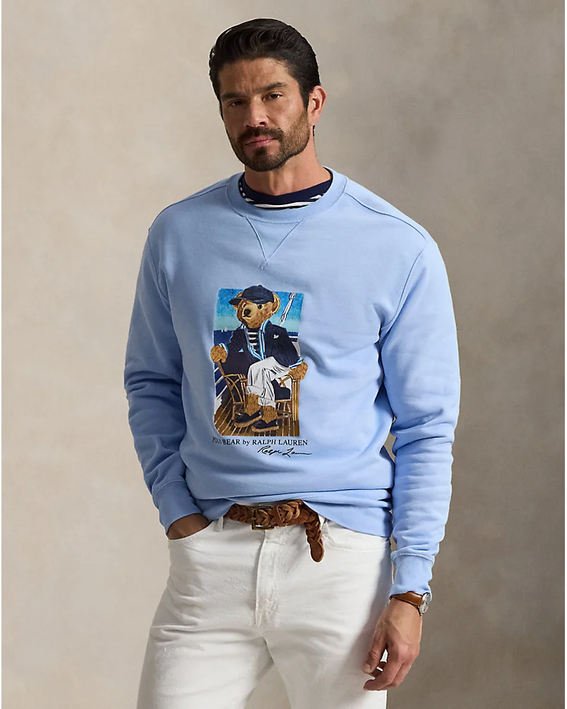Свитшот с принтом Polo Bear большого размера — 1