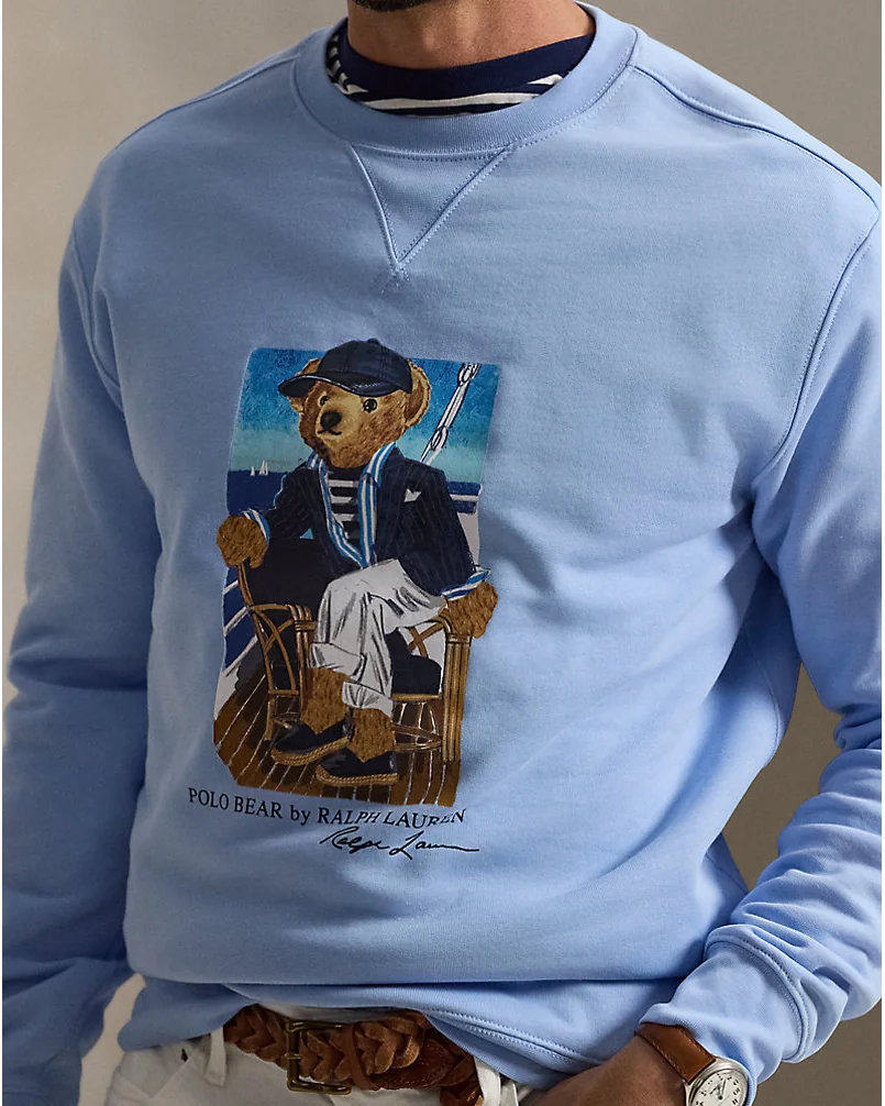 Свитшот с принтом Polo Bear большого размера — 5