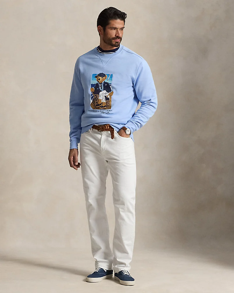 Свитшот флис с принтом Polo Bear — 3