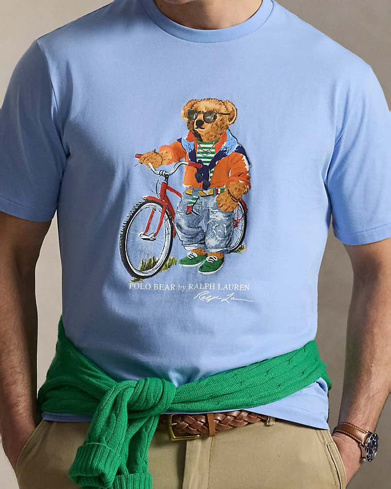 Хлопковая футболка с принтом Polo Bear — 5