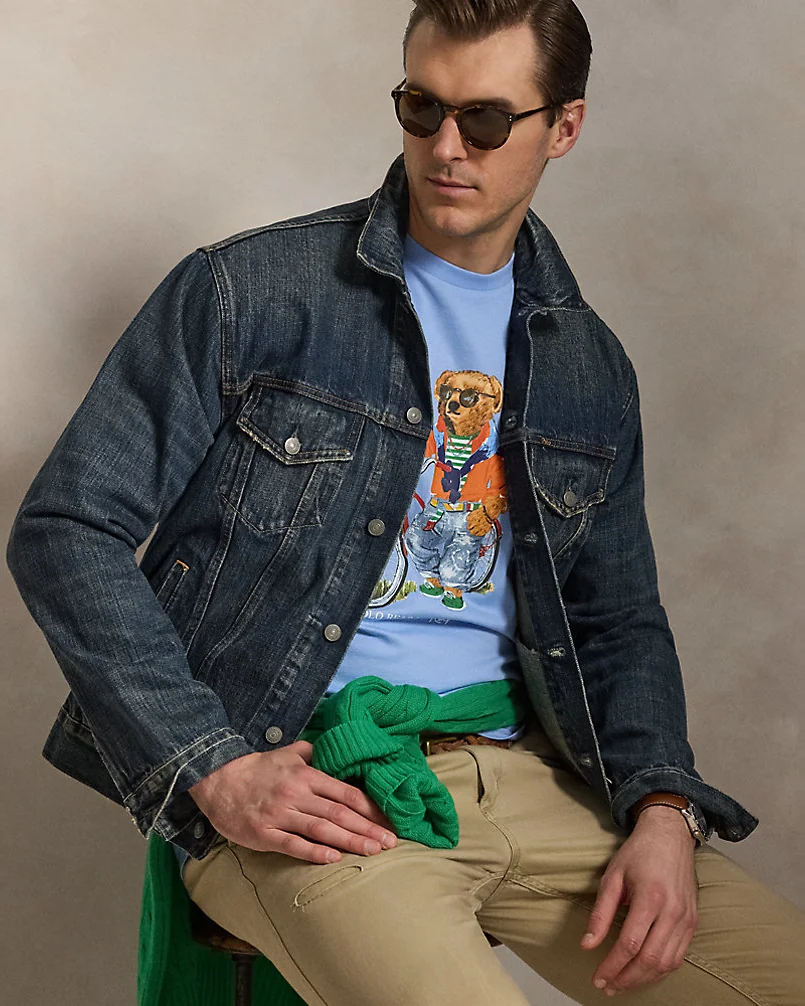 Хлопковая футболка с принтом Polo Bear — 6