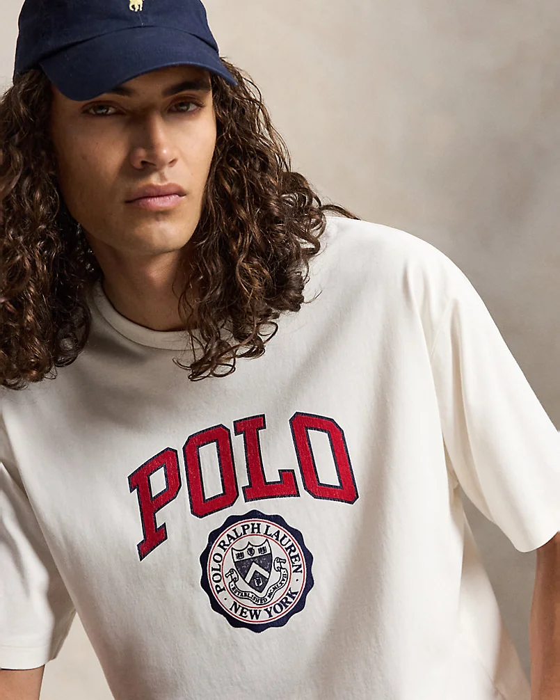 Хлопковая футболка с логотипом Polo увеличенных размеров — 5