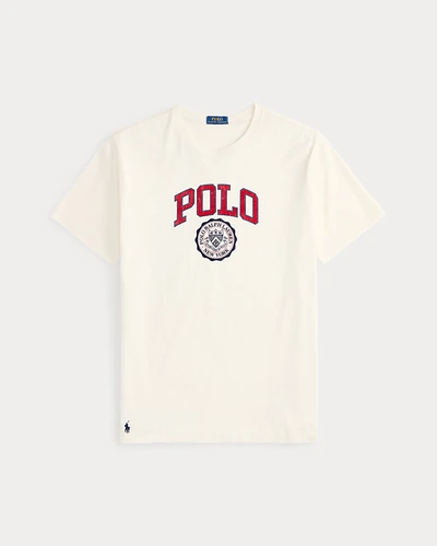 Хлопковая футболка с логотипом Polo увеличенных размеров