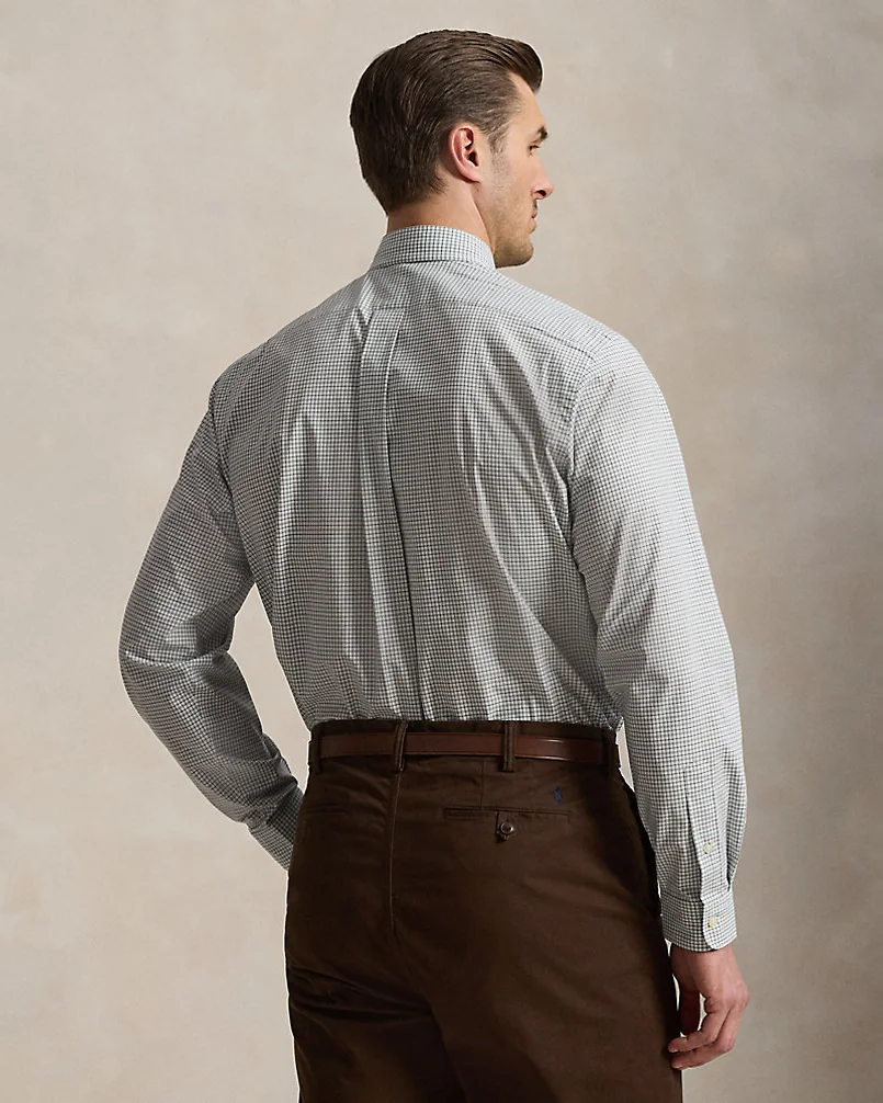 Рубашка Checked Stretch Poplin — 4
