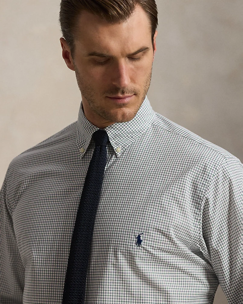 Рубашка Checked Stretch Poplin — 5