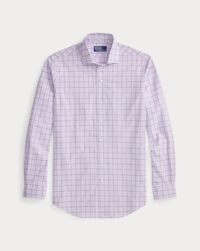 Рубашка в клетку windowpane из поплина