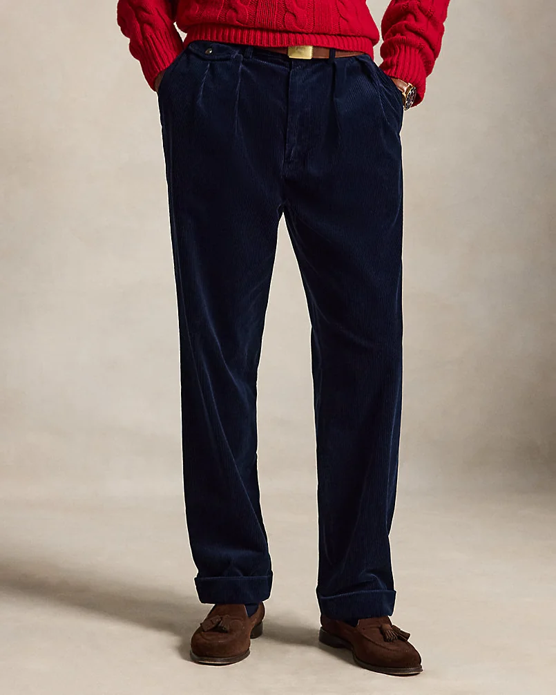 Брюки Ralph Lauren Whitman вельветовые синие — 3