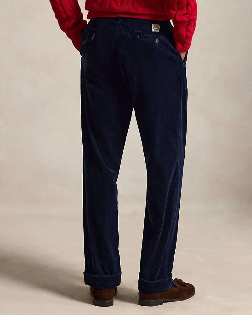 Брюки Ralph Lauren Whitman вельветовые синие — 4