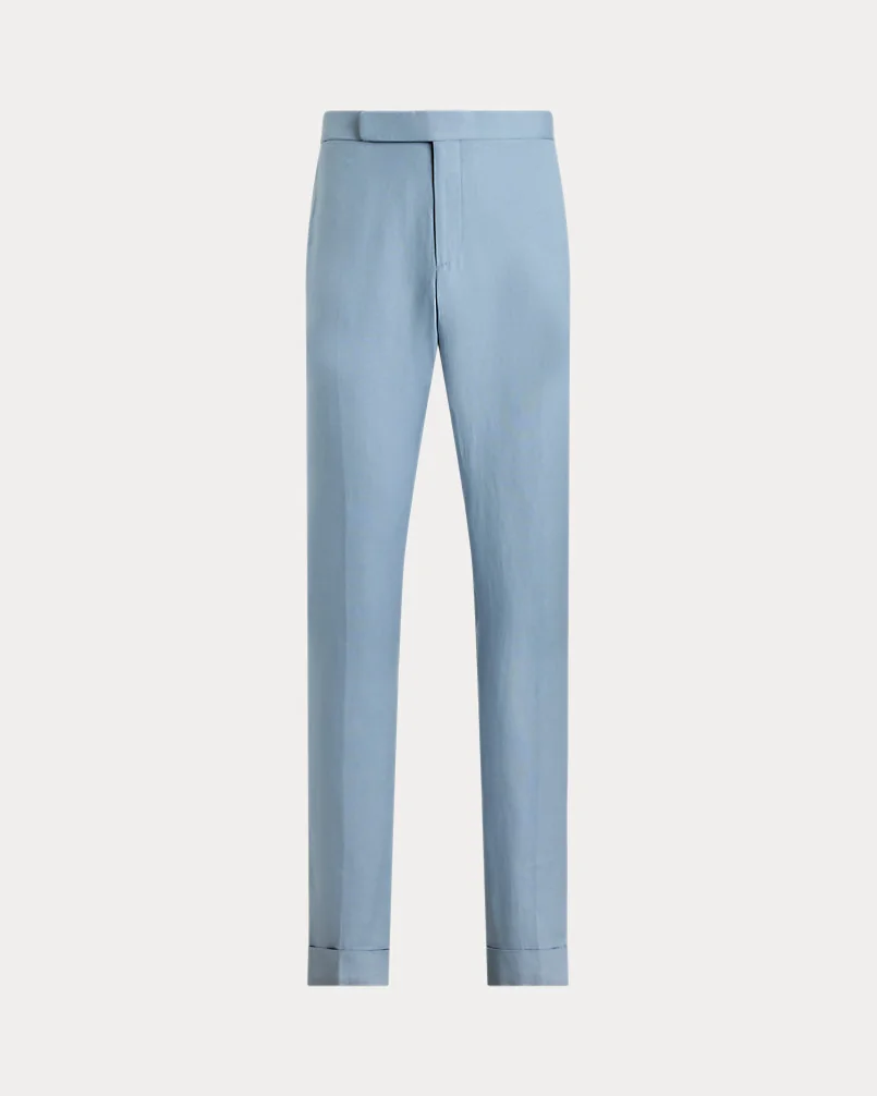Брюки Ralph Lauren Purple Label Gregory шёлк-лён — 1