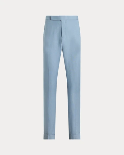Брюки Ralph Lauren Purple Label Gregory шёлк-лён