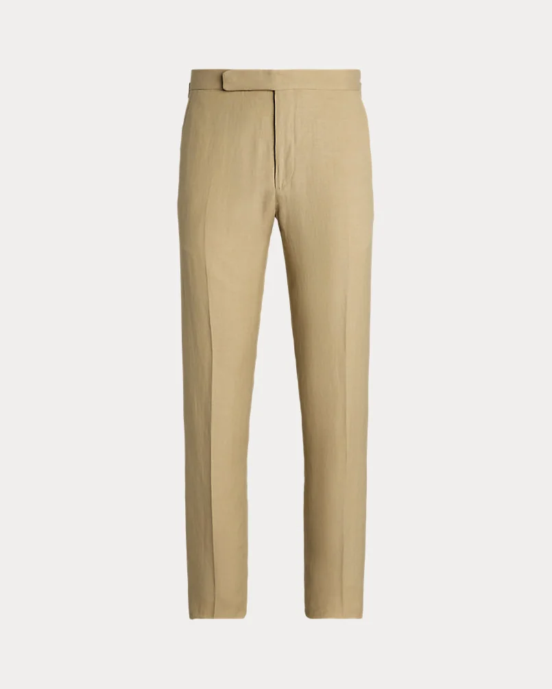 Брюки Ralph Lauren Purple Label Gregory шёлк-лён — 1