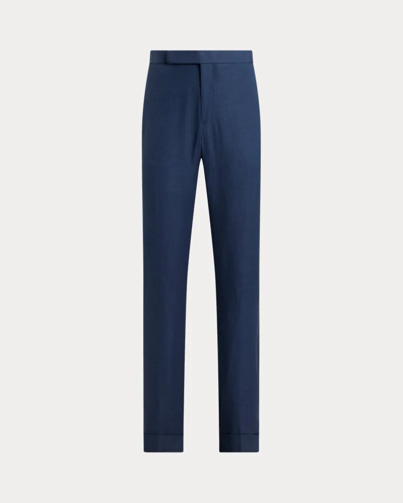 Брюки Ralph Lauren Purple Label Gregory шёлк-лён — 1