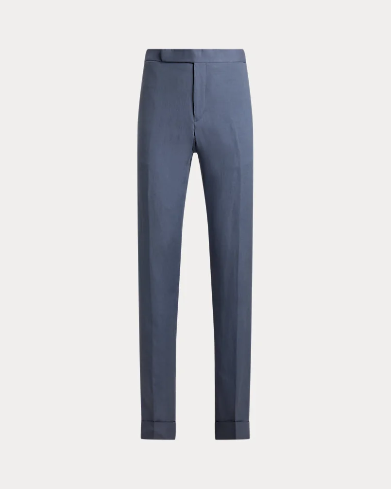 Брюки Ralph Lauren Purple Label Gregory шёлк-лён — 1