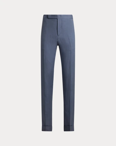 Брюки Ralph Lauren Purple Label Gregory шёлк-лён
