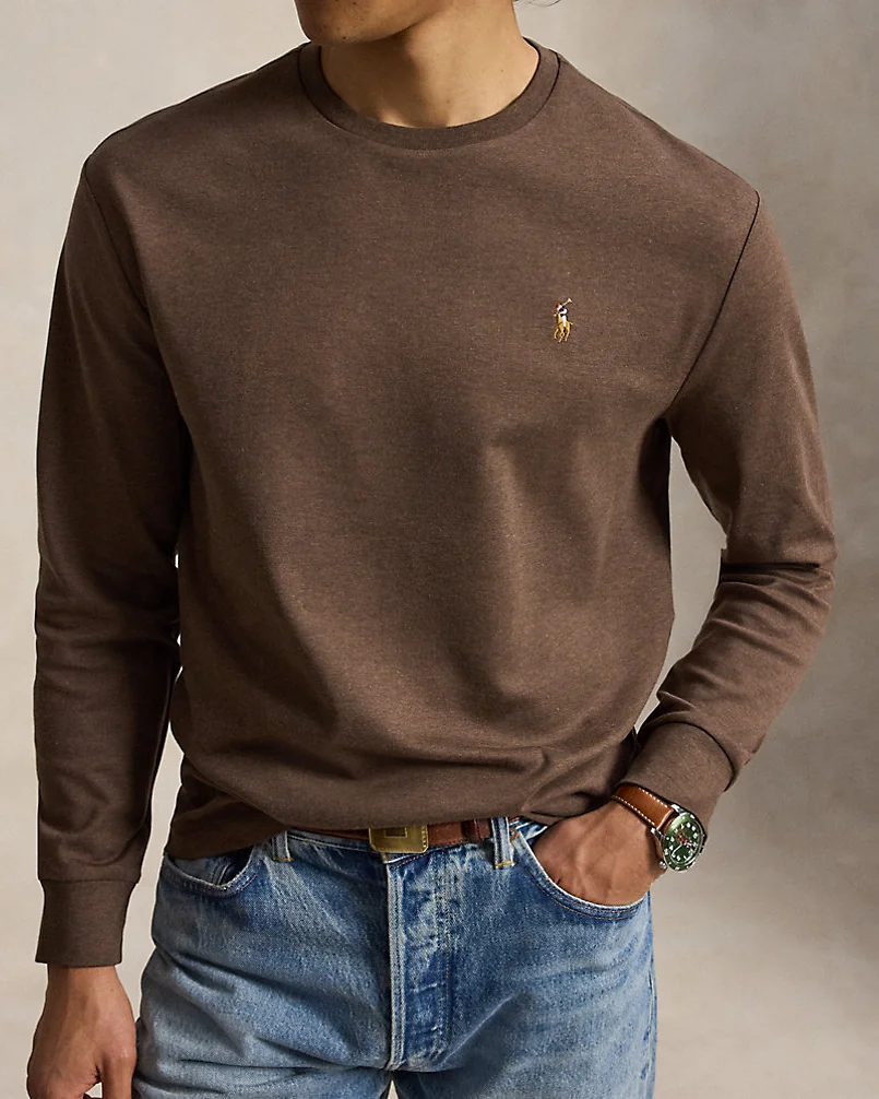 Лонгслив Ralph Lauren из мягкого хлопкового трикотажа — 5