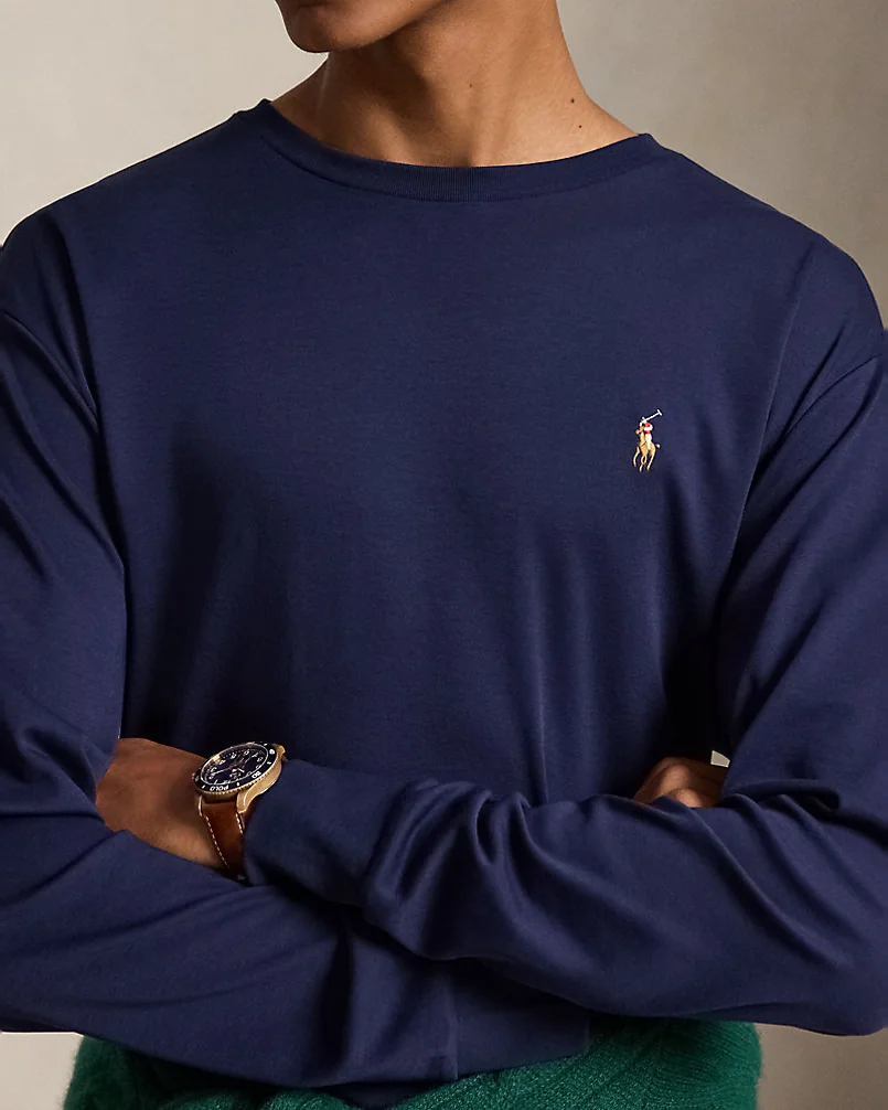 Лонгслив Ralph Lauren из мягкого хлопкового трикотажа — 5