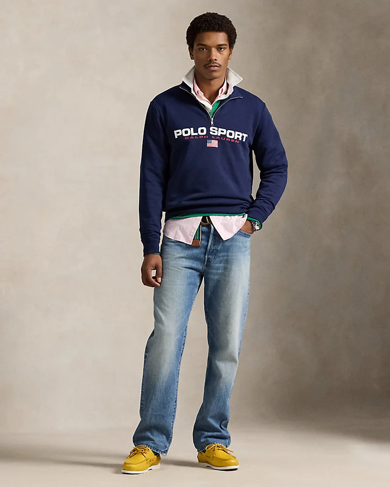 Флисовый свитшот Polo Sport на короткой молнии — 1