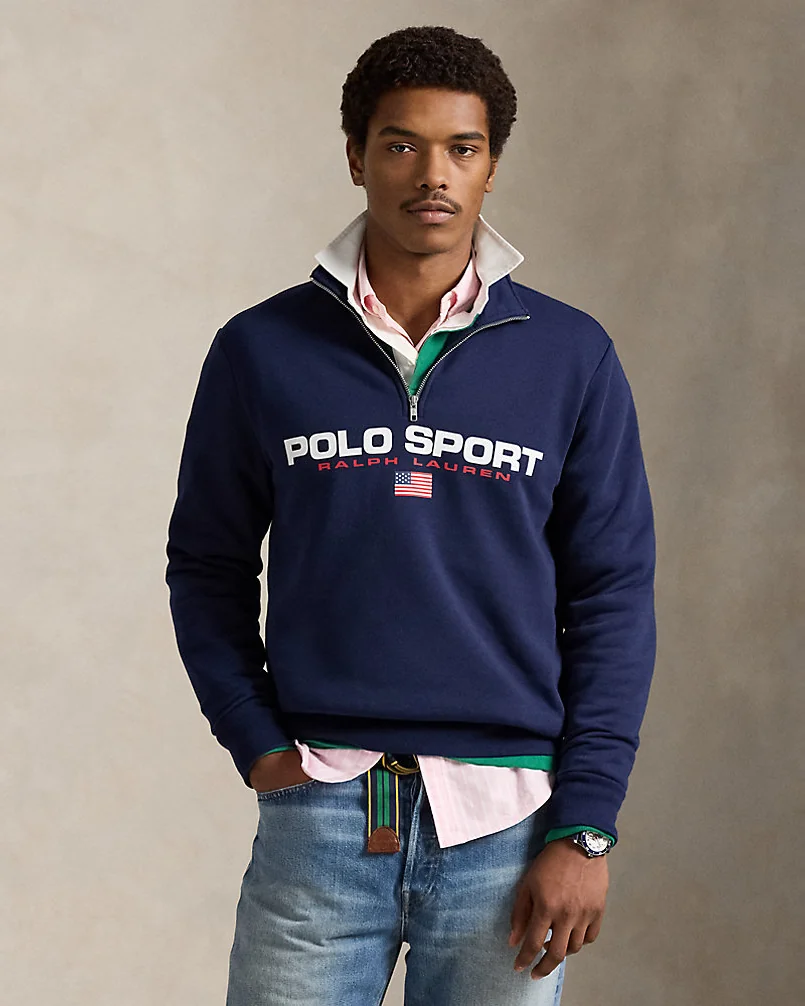 Флисовый свитшот Polo Sport на короткой молнии — 3