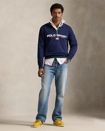 Флисовый свитшот Polo Sport на короткой молнии