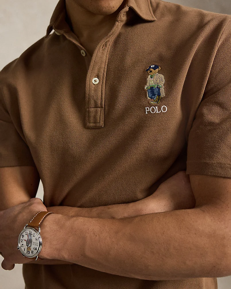Поло Ralph Lauren с вышивкой Polo Bear из хлопкового пике — 5