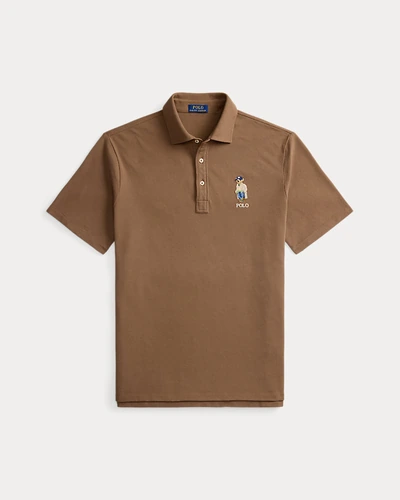 Поло Ralph Lauren с вышивкой Polo Bear из хлопкового пике