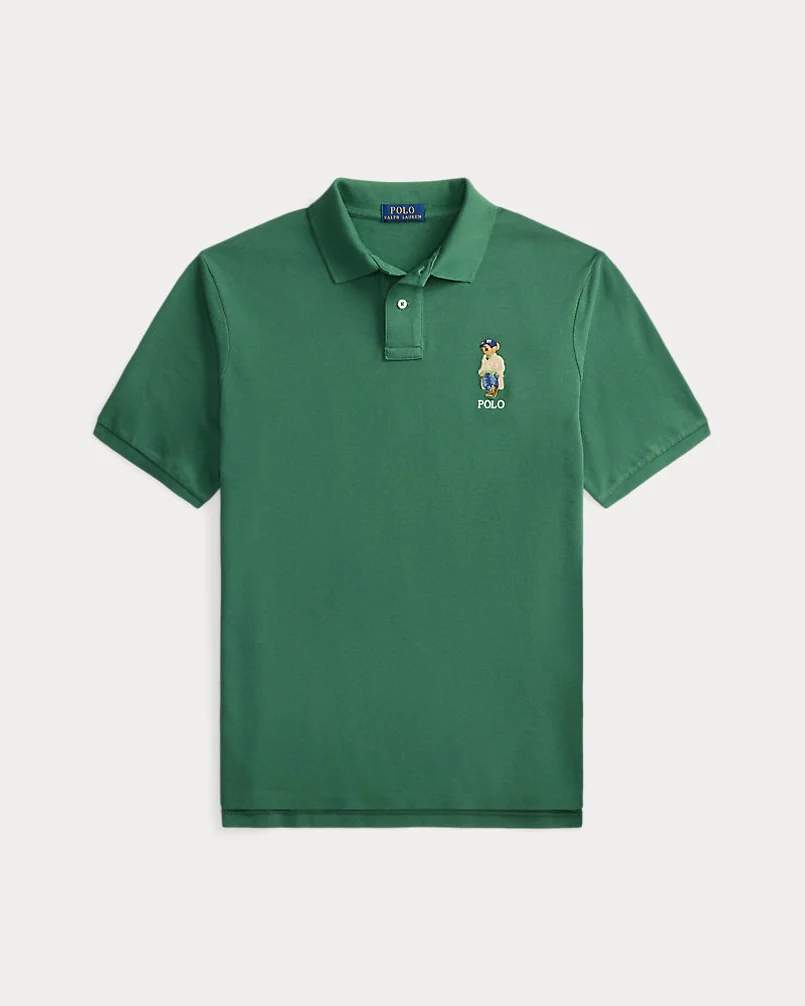 Поло Ralph Lauren с вышивкой Polo Bear из хлопкового пике — 1