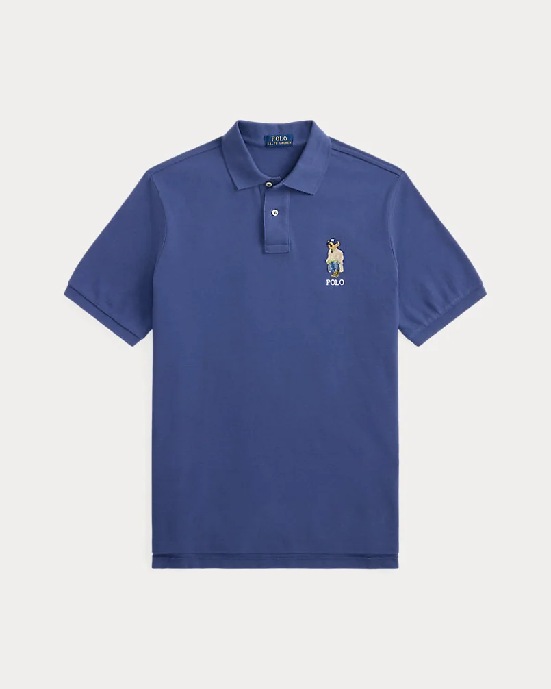 Рубашка-поло из сетки с вышивкой Polo Bear — 1