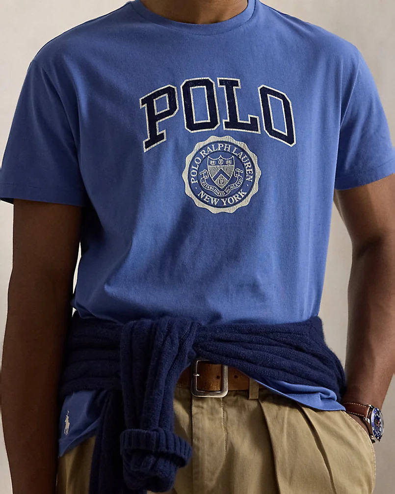Футболка Classic Fit с логотипом Polo из хлопкового джерси — 5