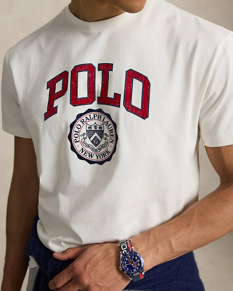 Футболка Classic Fit с логотипом Polo из хлопкового джерси — 5