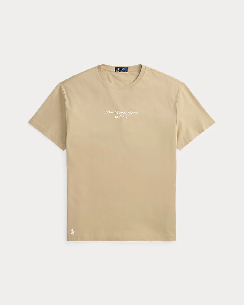 Хлопковая футболка Classic Fit с логотипом — 1