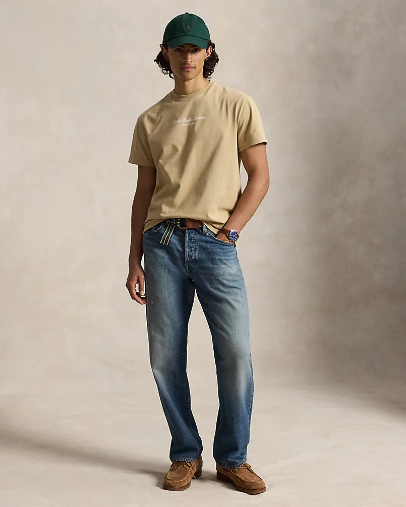 Хлопковая футболка Classic Fit с логотипом — 3