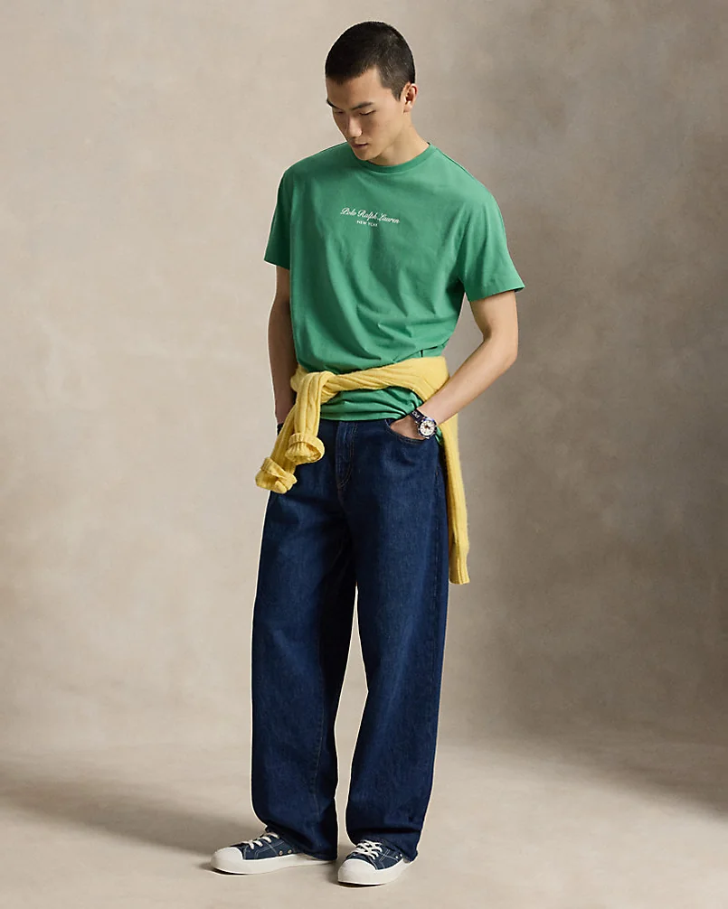 Хлопковая футболка Classic Fit с логотипом — 3