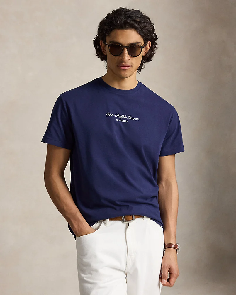 Хлопковая футболка Classic Fit с логотипом — 2