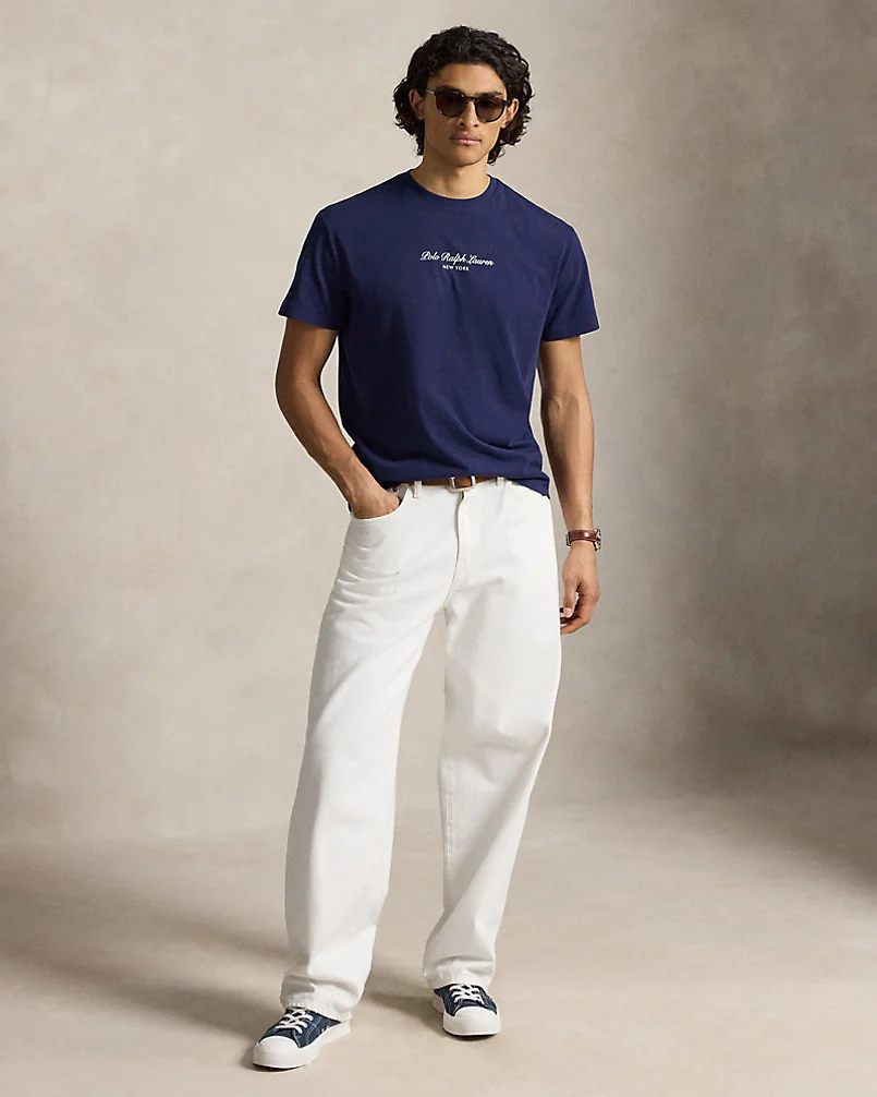Хлопковая футболка Classic Fit с логотипом — 3