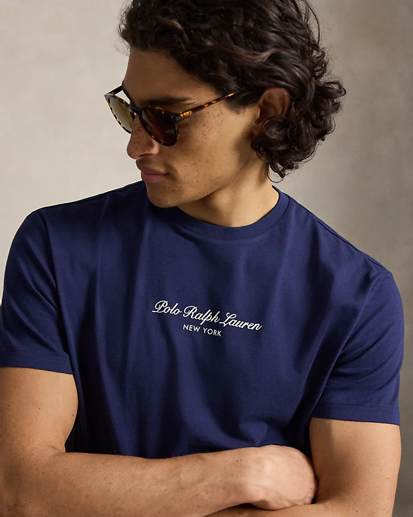 Хлопковая футболка Classic Fit с логотипом — 5