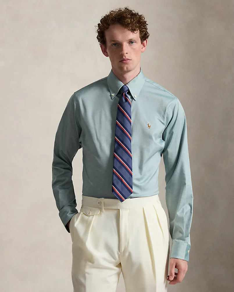 Рубашка Ralph Lauren Custom Fit Pinpoint Oxford — 2
