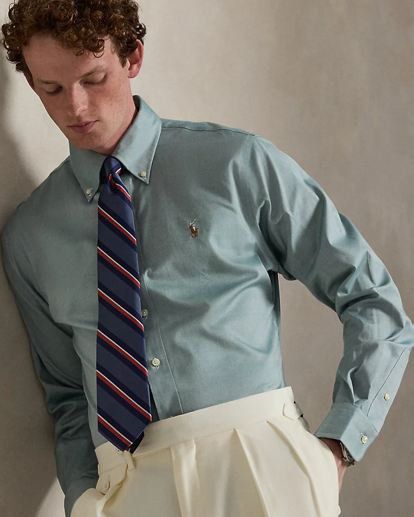 Рубашка Ralph Lauren Custom Fit Pinpoint Oxford — 5