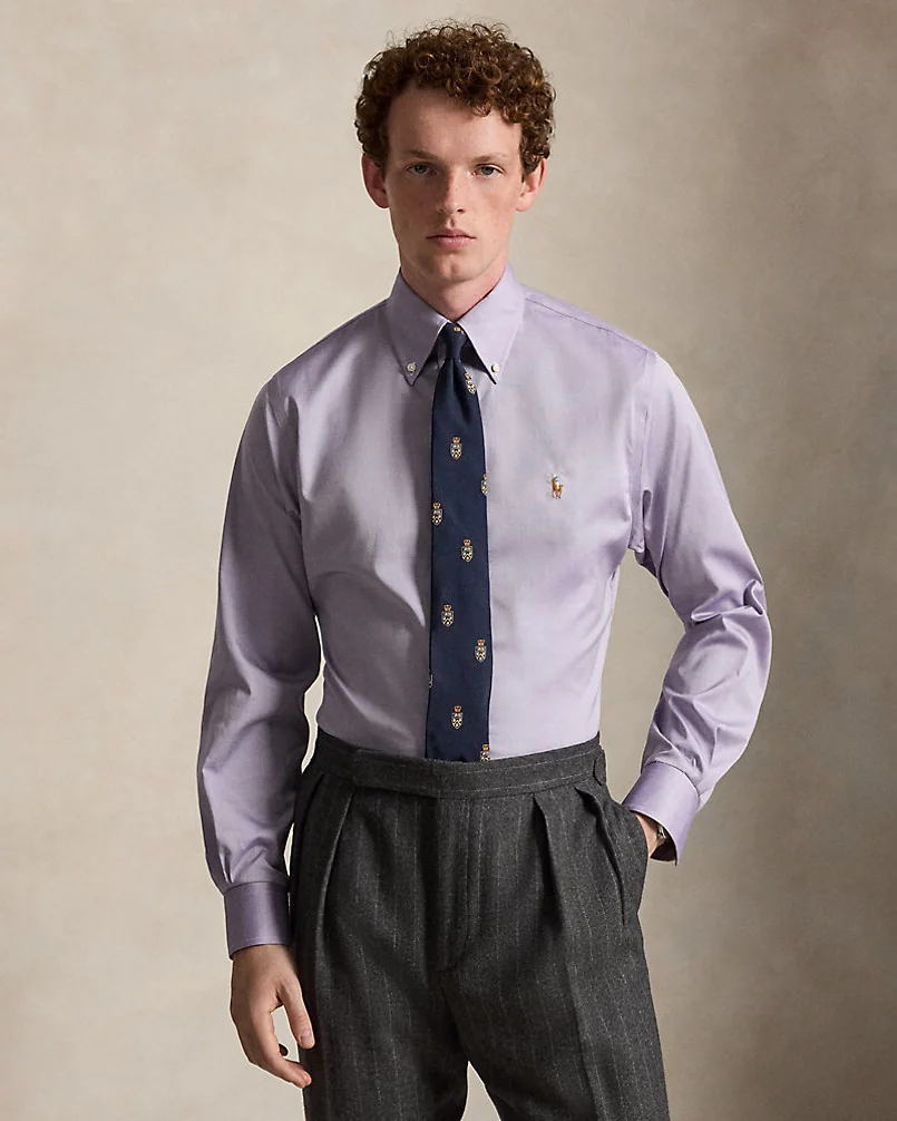 Рубашка Ralph Lauren Custom Fit Pinpoint Oxford — 2