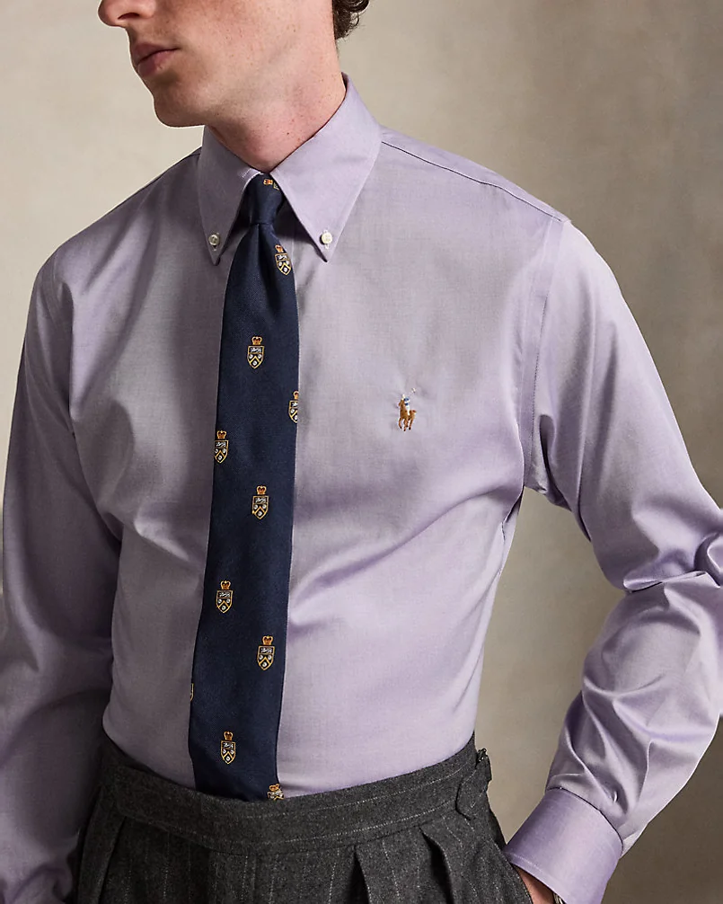 Рубашка Ralph Lauren Custom Fit Pinpoint Oxford — 5