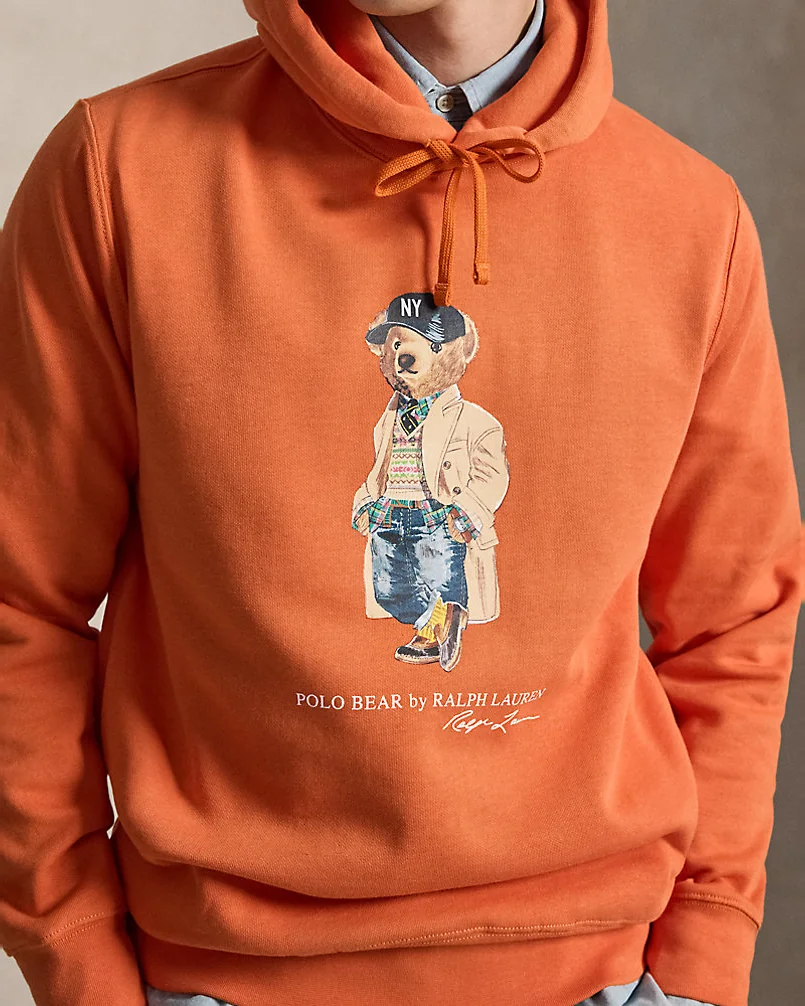 Флисовое худи Polo Bear с принтом медвежонка — 5