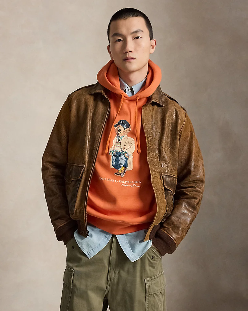 Флисовое худи Polo Bear с принтом медвежонка — 6