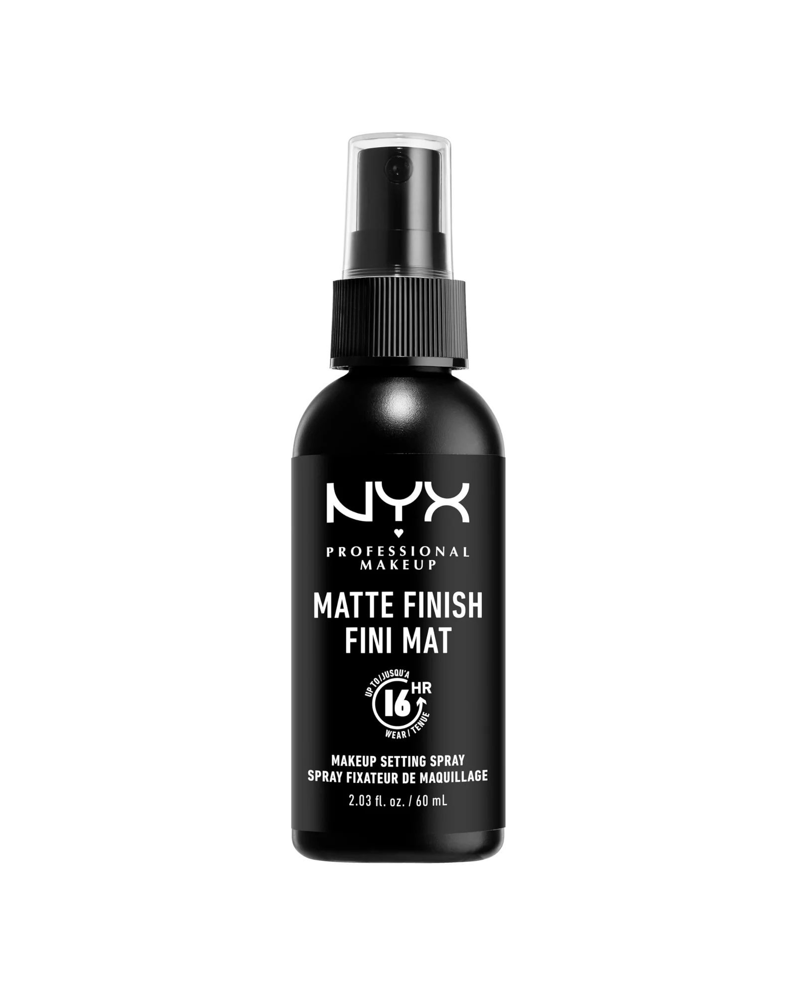 NYX PROFESSIONAL MAKEUP Спрей-фиксатор матовый 2.03 fl oz — черный