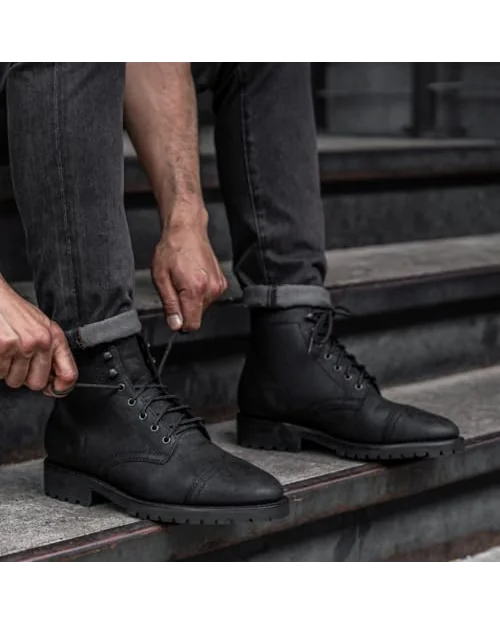 Мужские кожаные ботинки Thursday Boot Company Captain на шнуровке — 2