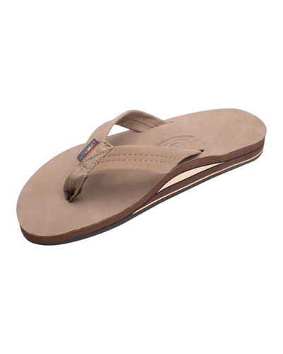 Rainbow Sandals Мужские сандалии Double Layer Leather