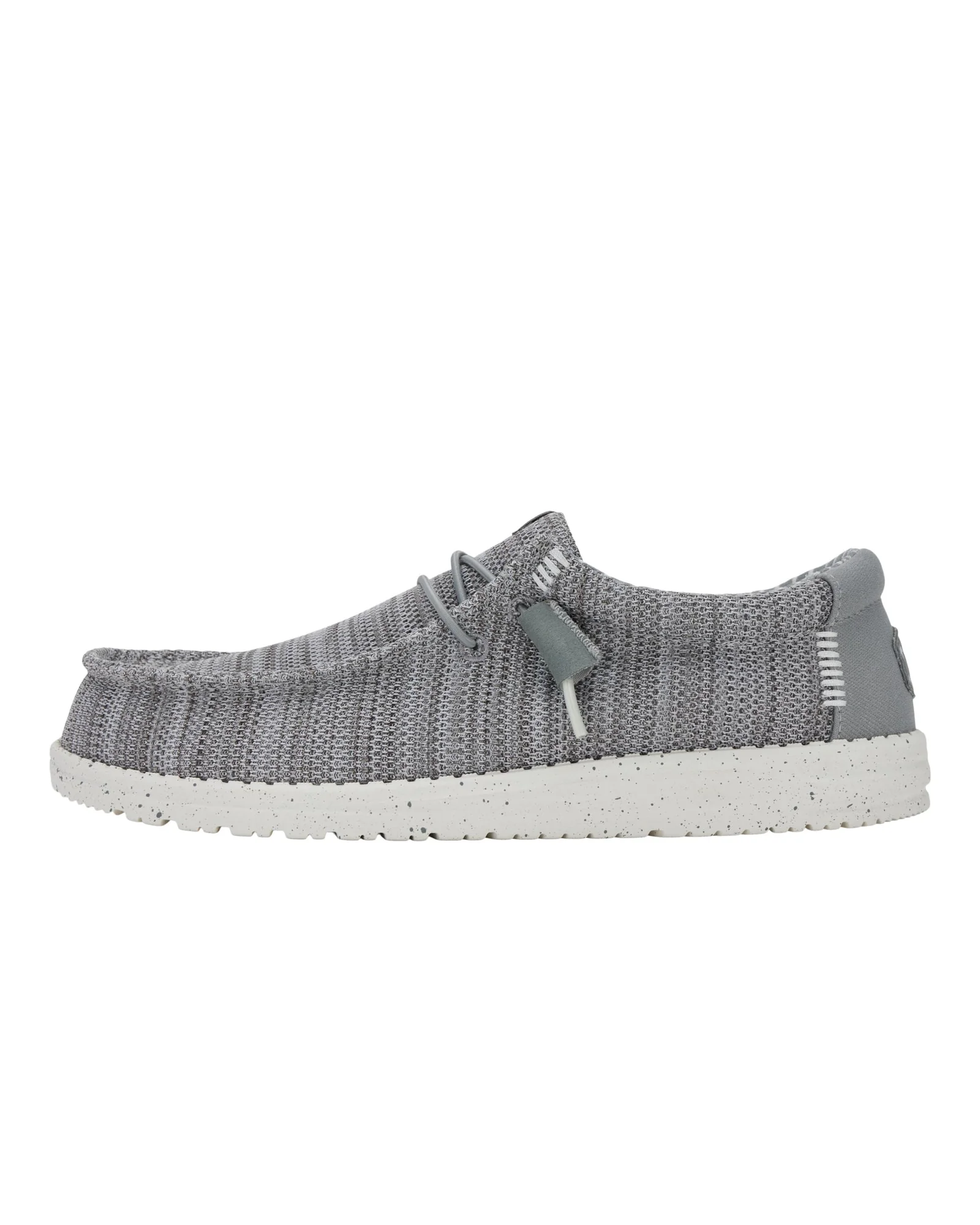 HEYDUDE Wally Stretch Sox мужские мокасины — серый
