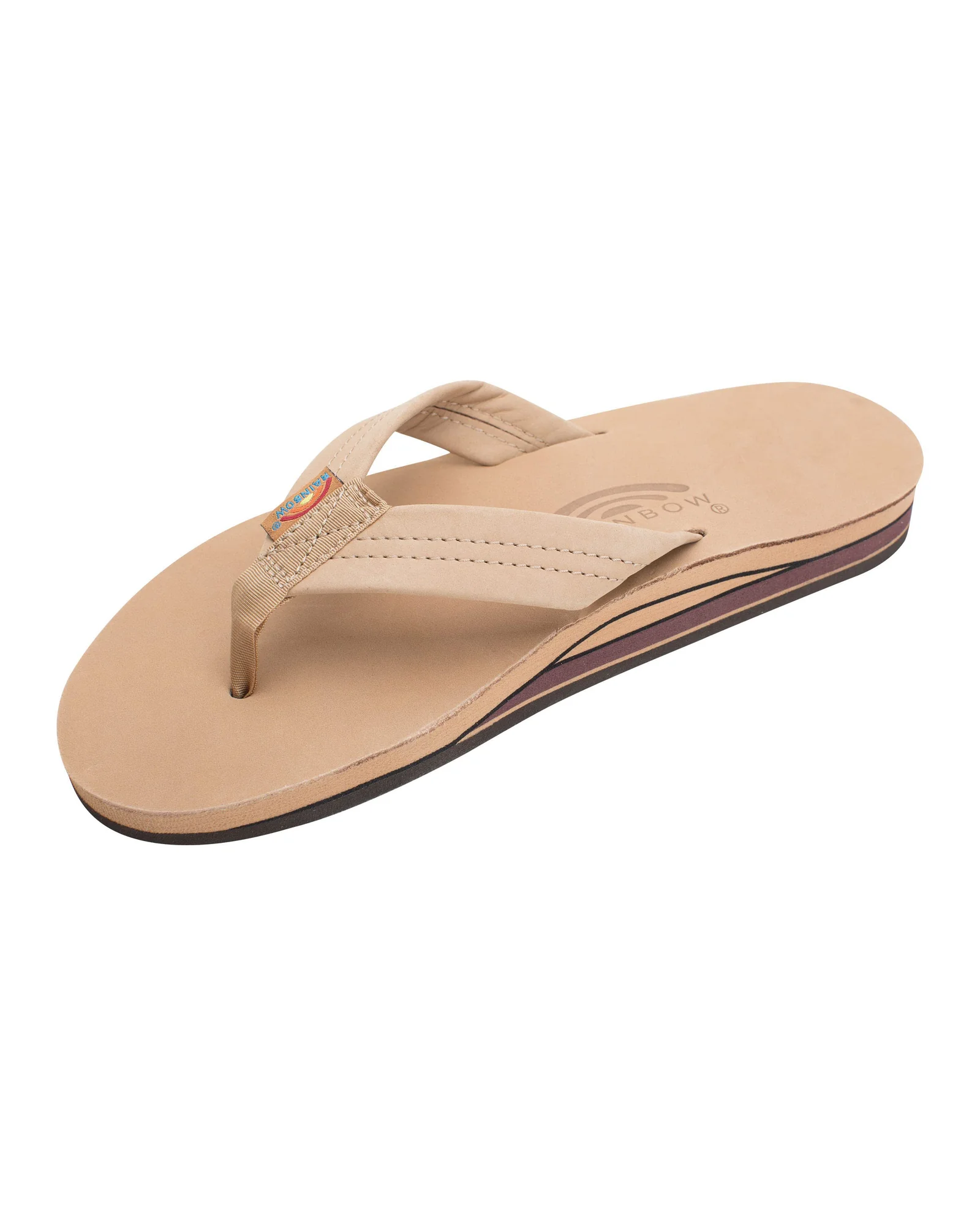 Rainbow Sandals мужские кожаные сандалии — коричневый