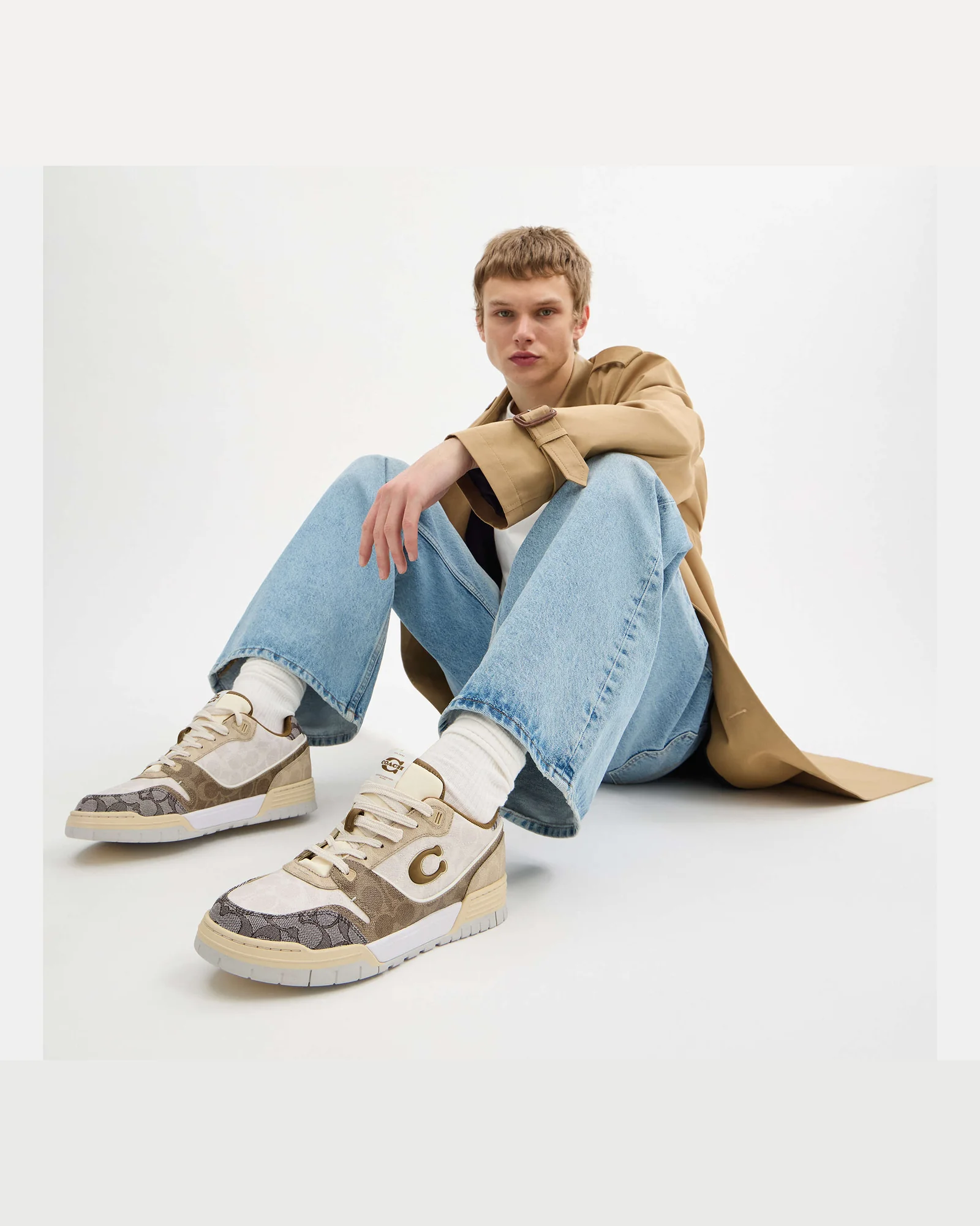 Кроссовки Coach Soho с сигнатурным принтом — 8