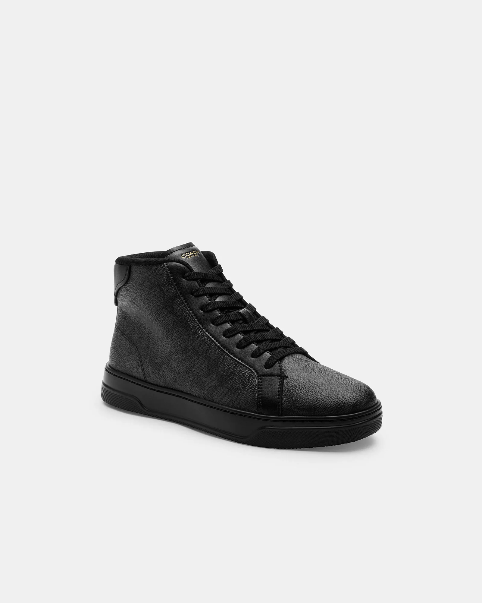 Мужские высокие кроссовки Coach High Line с принтом Signature — 9