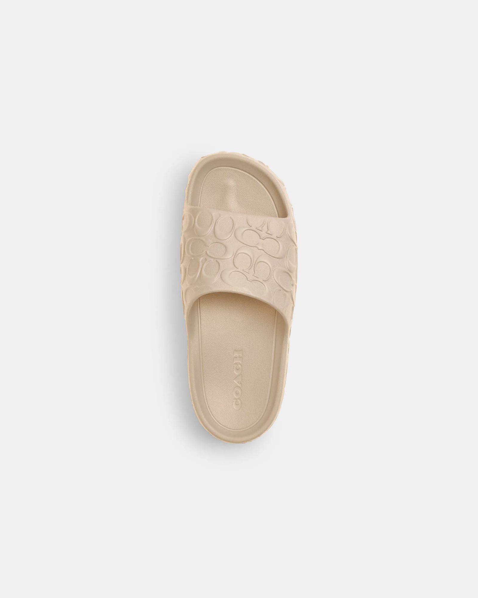 Шлёпанцы Coach Bay Slide молочные — 16